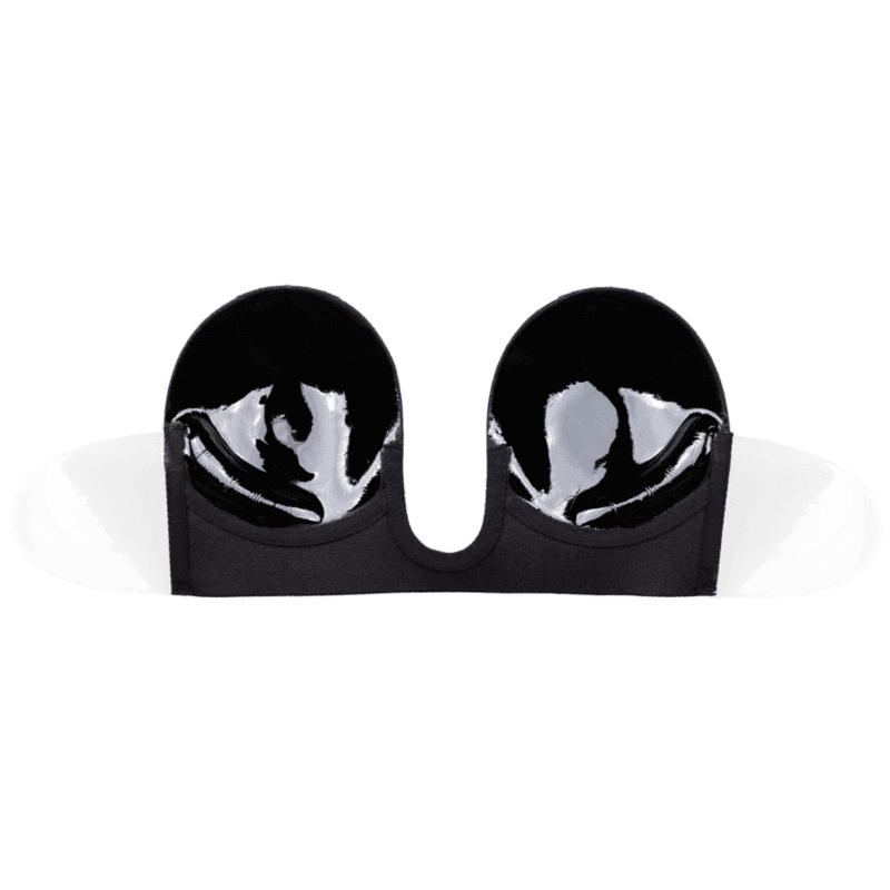 BYE-BRA - BRA WITHOUT HANDLES SHAPE U BLACK CUP C thumb 3
