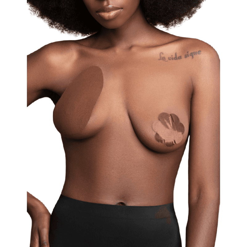 BYE-BRA - BREASTS ENHANCER + 3 PAIRS OF SATIN BROWN CUP D/F thumb 3
