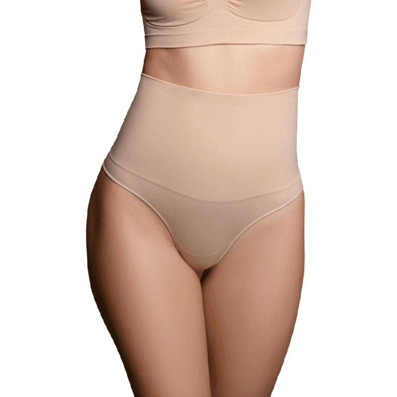 BYE-BRA - THONG STYLE SEAMLESS GIRDLE BEIGE SIZE M thumb 2
