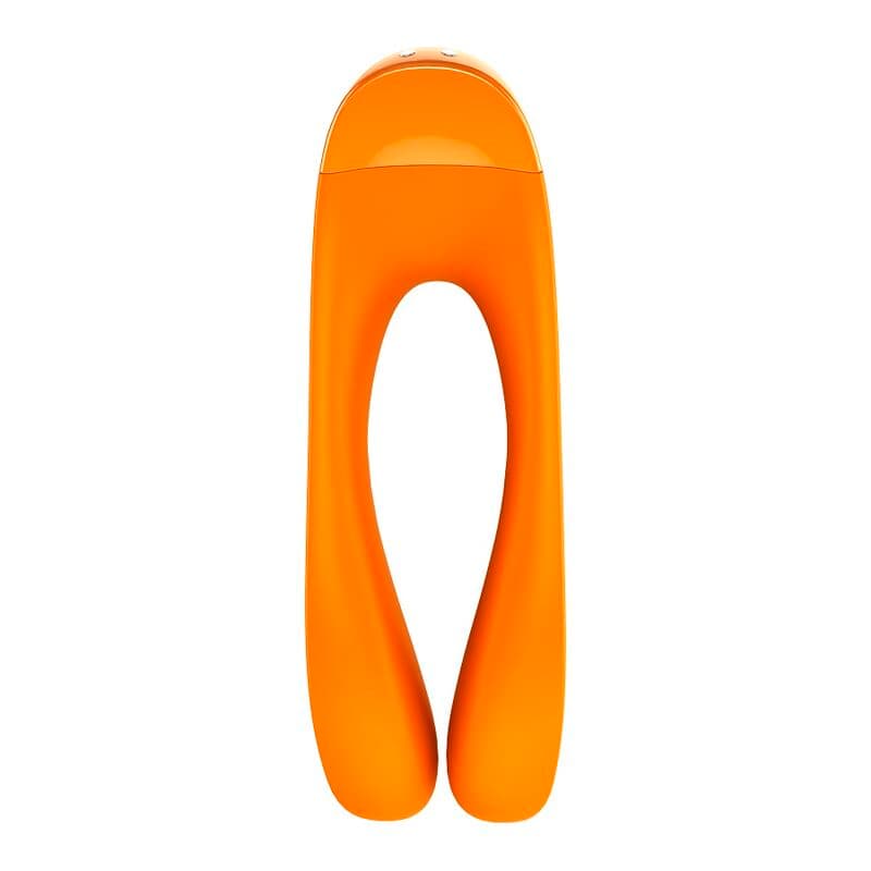 SATISFYER - CANDY CANE FINGER VIBRATOR ORANGE thumb 3
