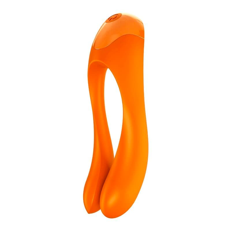 SATISFYER - CANDY CANE FINGER VIBRATOR ORANGE thumb 6