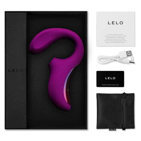 LELO - ENIGMA DOUBLE SUCTION STIMULATION PURPLE MASSAGER thumb 3