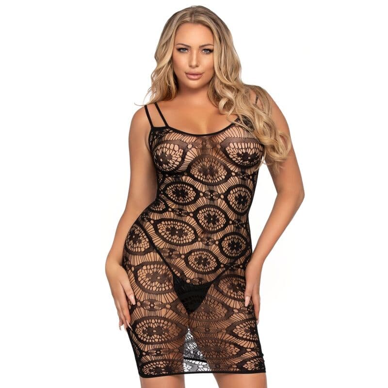 LEG AVENUE - DAISY CROCHET MINI DRESS ONE SIZE thumb 1
