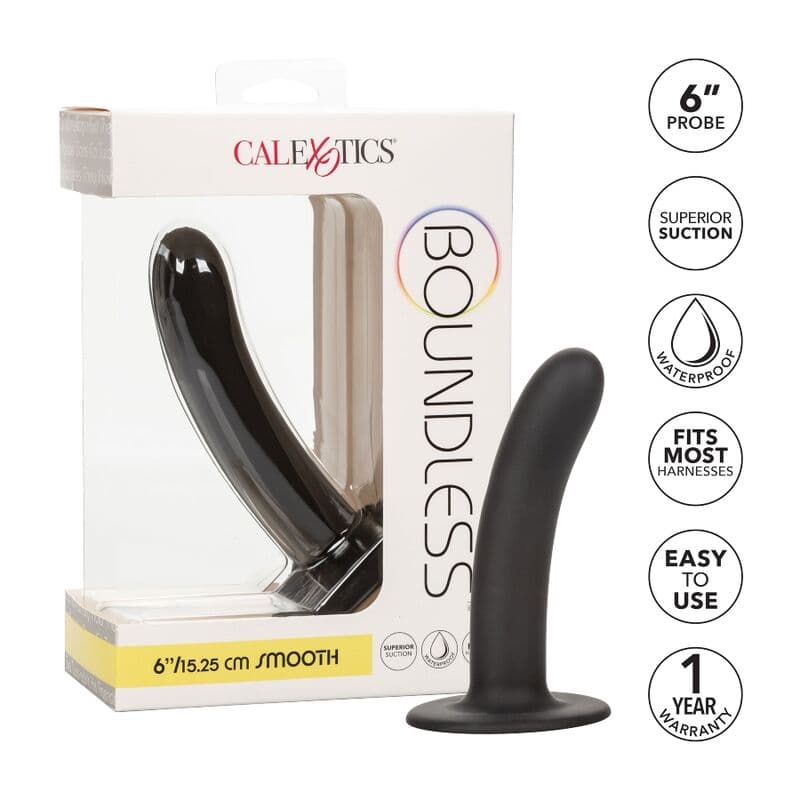 CALEXOTICS - BOUNDLESS DILDO 15.25 CM HARNESS COMPATIBLE SMOOTH thumb 2