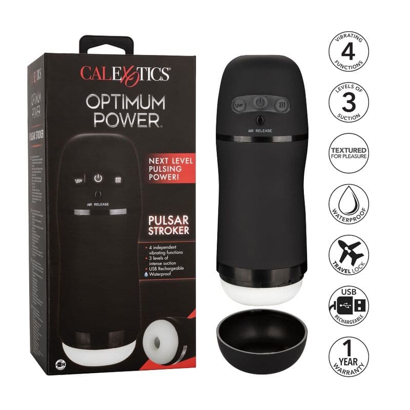 CALEXOTICS - OPTIMUM POWER VIBRATING SUCTION MASTURBATOR thumb 2