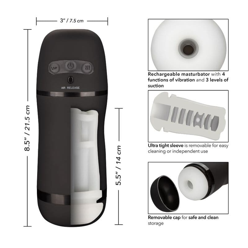 CALEXOTICS - OPTIMUM POWER VIBRATING SUCTION MASTURBATOR thumb 9