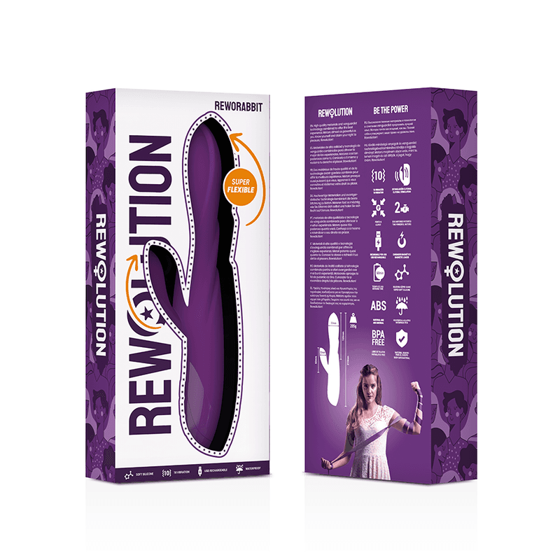 REWOLUTION - REWORABBIT FLEXIBLE VIBRATOR WITH RABBIT thumb 7