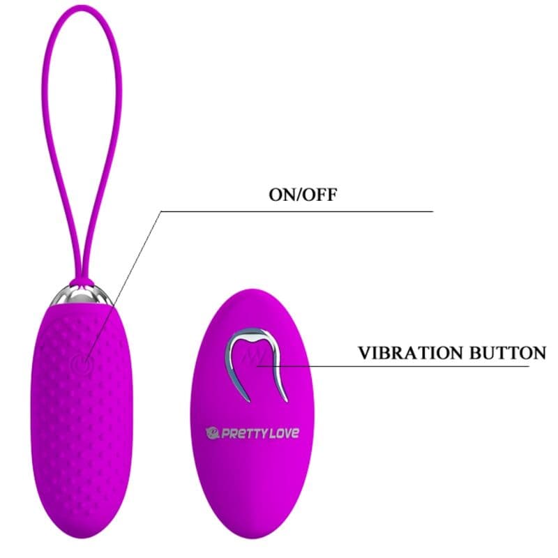 PRETTY LOVE - JOANNA VIBRATING EGG REMOTE CONTROL 12 MODES thumb 5