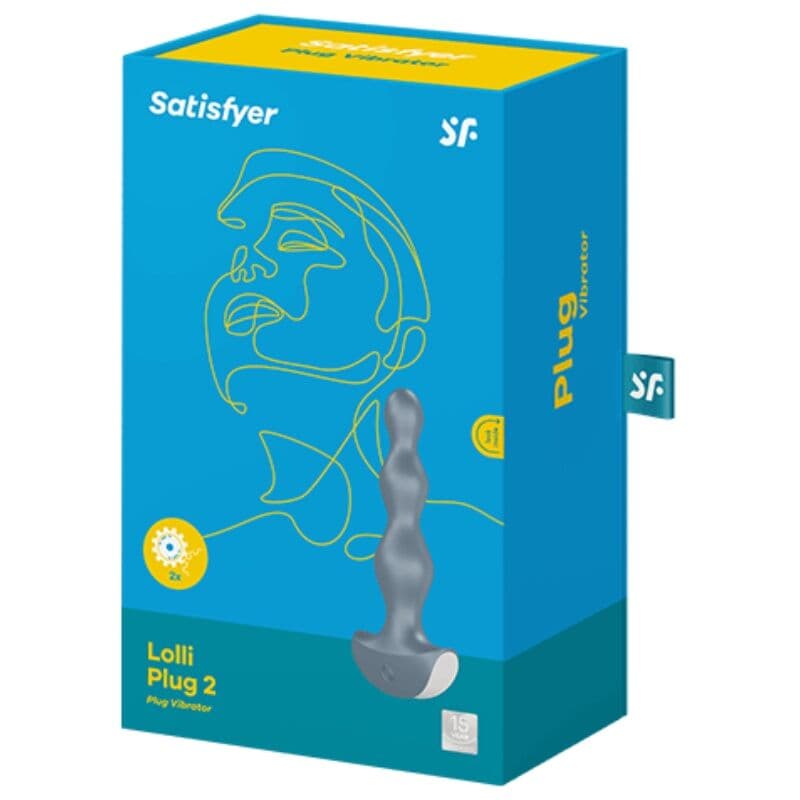 SATISFYER - LOLLI PLUG 2 PLUG VIBRATOR GREY thumb 3