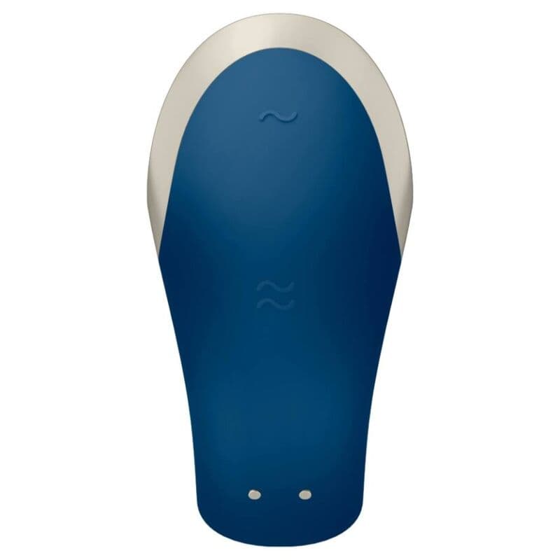 SATISFYER - DOUBLE LOVE LUXURY PARTNER VIBRATOR BLUE thumb 3