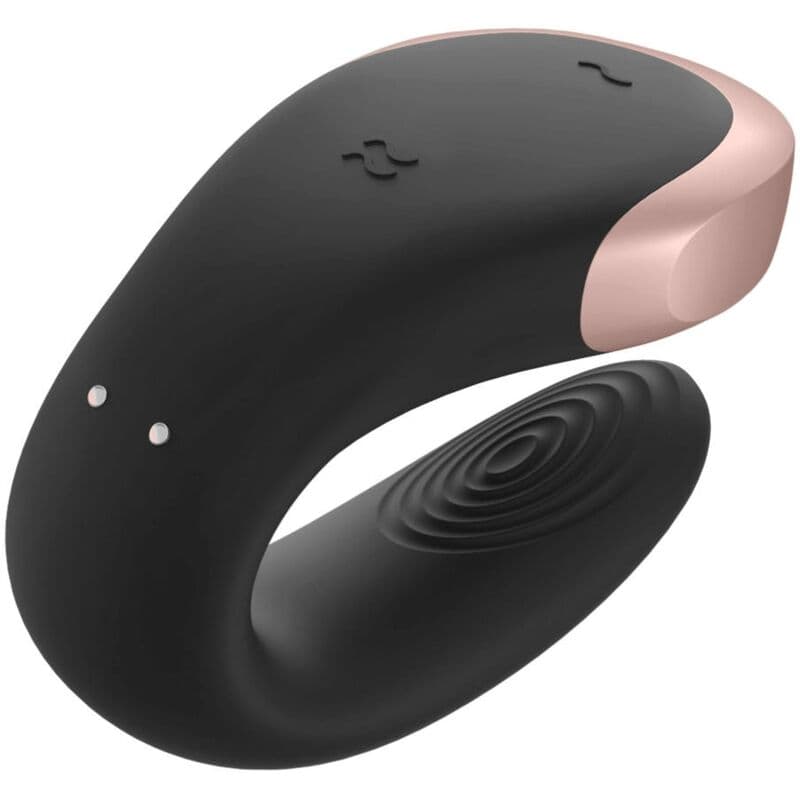 SATISFYER - DOUBLE LOVE LUXURY PARTNER VIBRATOR BLACK thumb 4