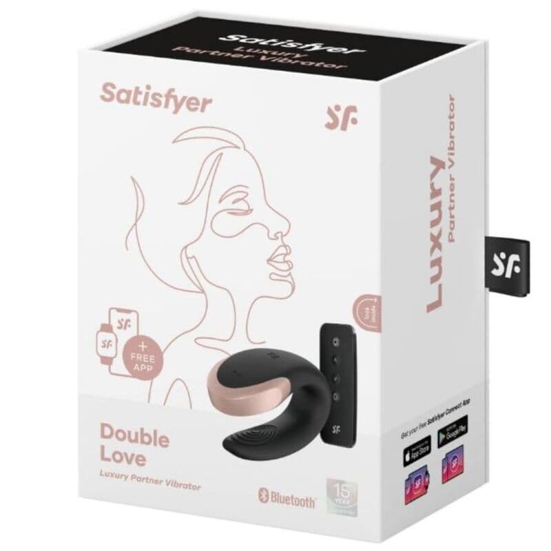 SATISFYER - DOUBLE LOVE LUXURY PARTNER VIBRATOR BLACK thumb 5