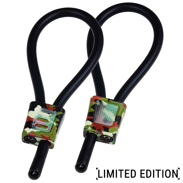ELECTRASTIM - PRESTIGE ELECTRALOOPS ADJUSTABLE COCK RINGS CAMOUFLAGE