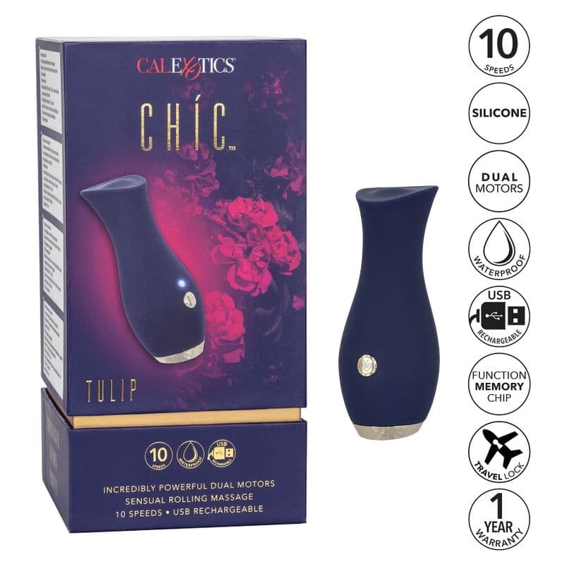 CALEXOTICS - CHIC TULIP MASAJEADOR - AZUL thumb 9