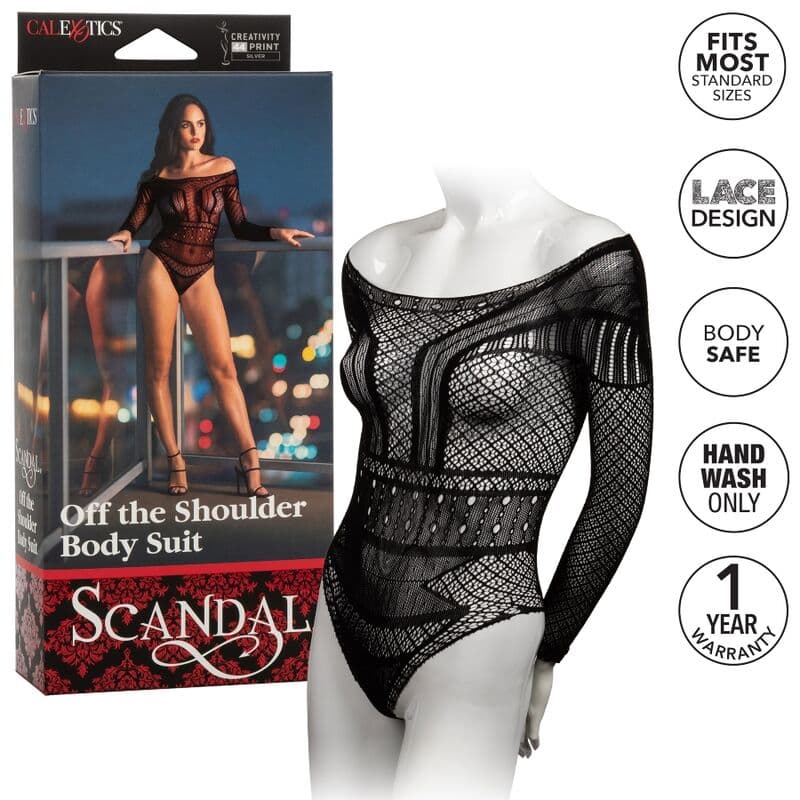 CALEXOTICS - SCANDAL SHOULDER BODY SUIT ONE SIZE thumb 4