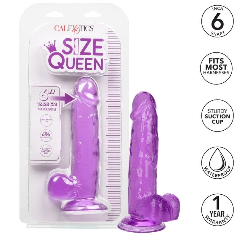 CALEXOTICS - SIZE QUEEN DILDO PURPLE 15.3 CM thumb 2