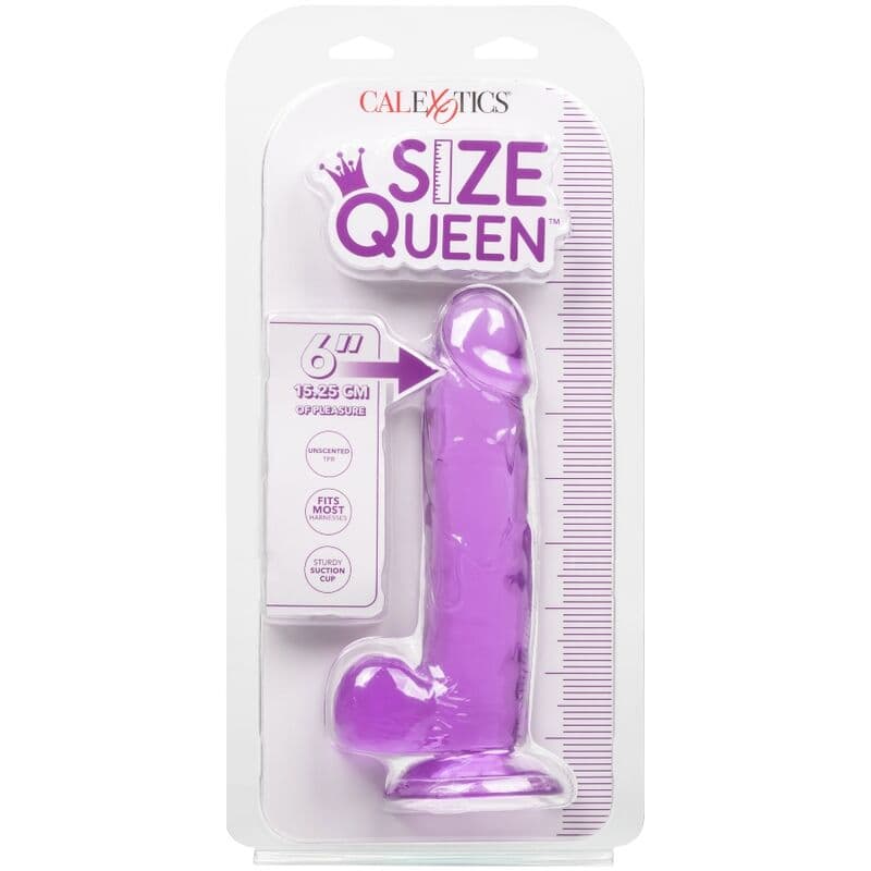 CALEXOTICS - SIZE QUEEN DILDO PURPLE 15.3 CM thumb 4
