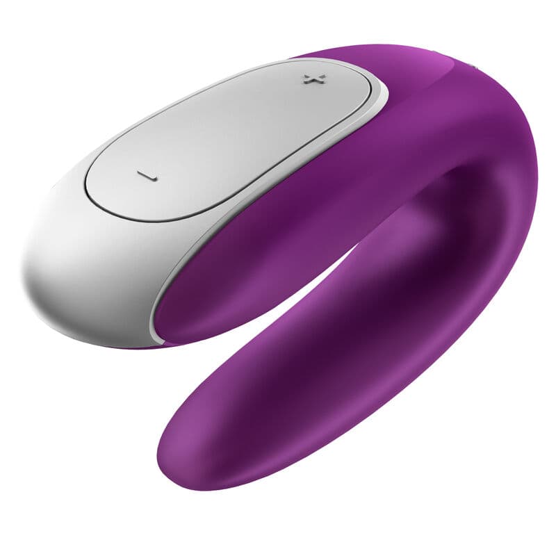 SATISFYER - DOUBLE FUN PARTNER VIBRATOR PURPLE thumb 9