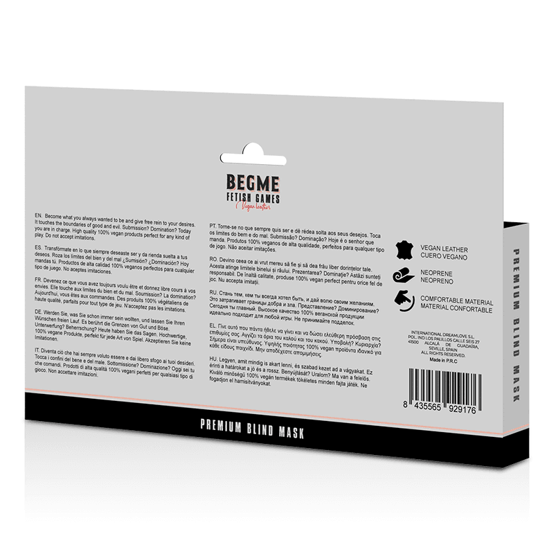 BEGME -  BLACK EDITION PREMIUM BLIND MASK  WITH NEOPRENE LINING thumb 7