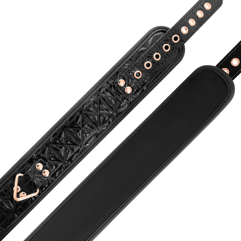 BEGME - BLACK EDITION PREMIUM VEGAN LEATHER COLLAR WITH NEOPRENE LINING thumb 4