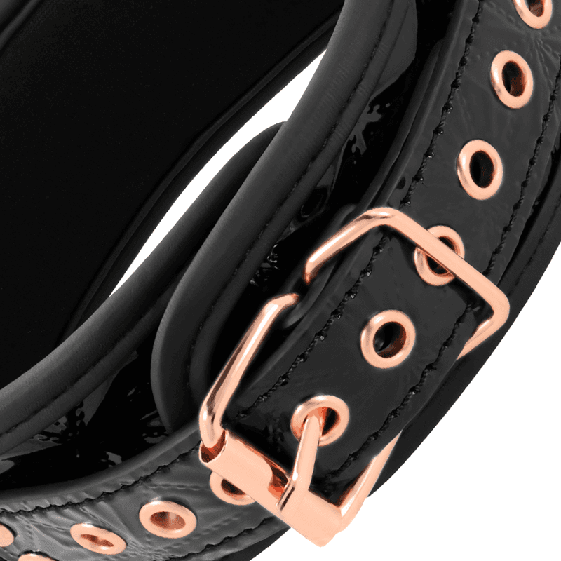 BEGME - BLACK EDITION PREMIUM VEGAN LEATHER COLLAR WITH NEOPRENE LINING thumb 5
