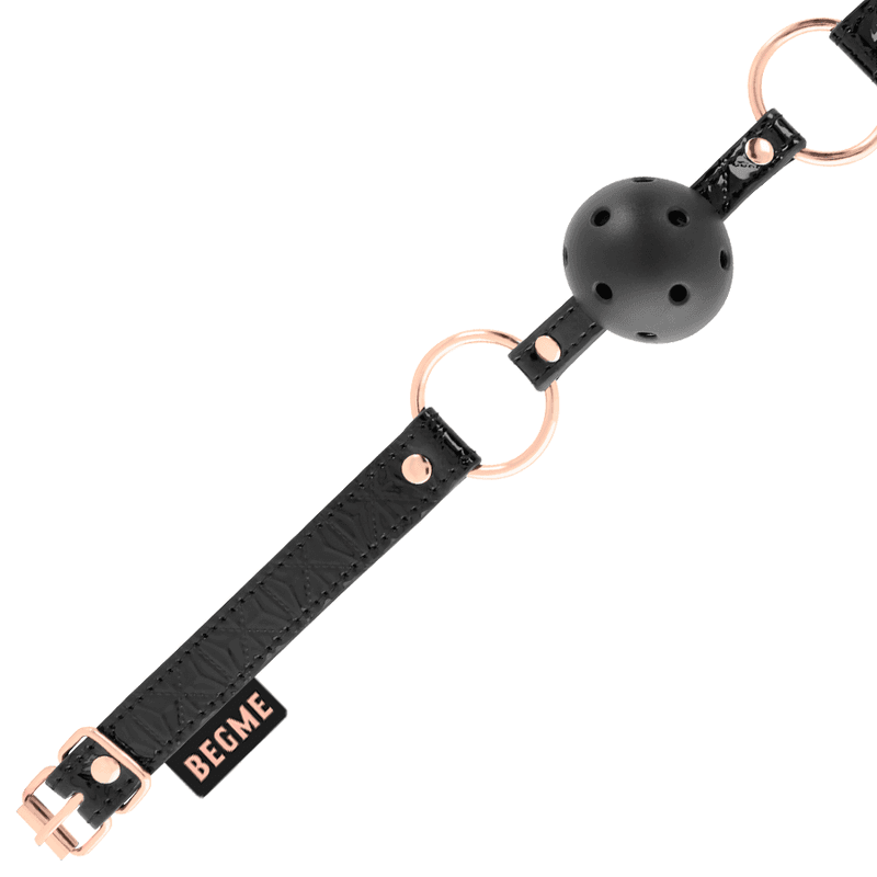 BEGME - BLACK EDITION BALL GAG VEGAN LEATHER thumb 3