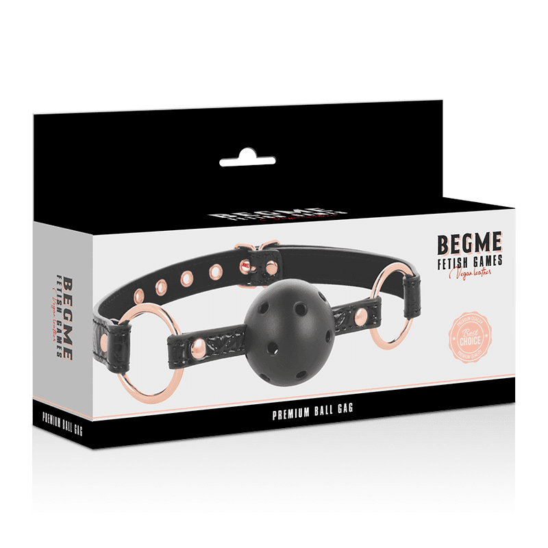 BEGME - BLACK EDITION BALL GAG VEGAN LEATHER thumb 4