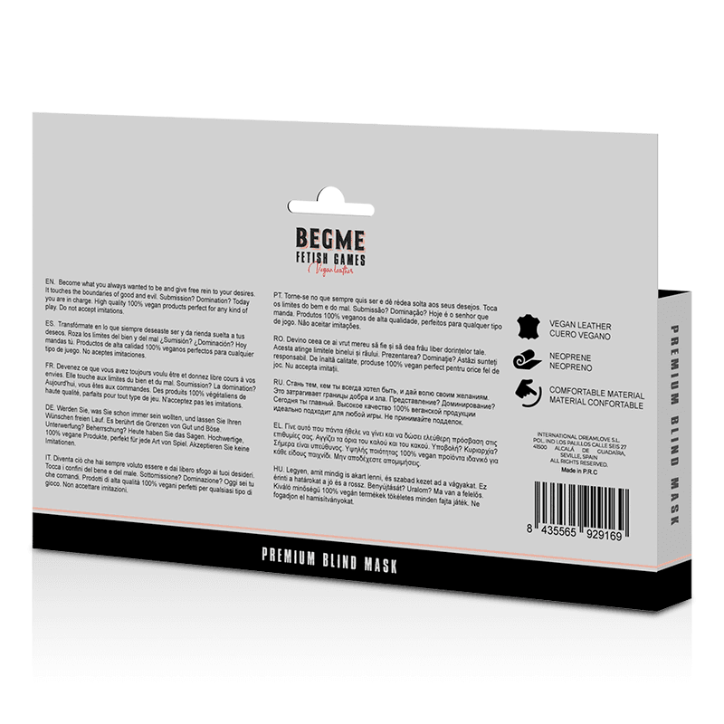 BEGME - RED EDITION PREMIUM BLIND MASK WITH NEOPRENE LINING thumb 6