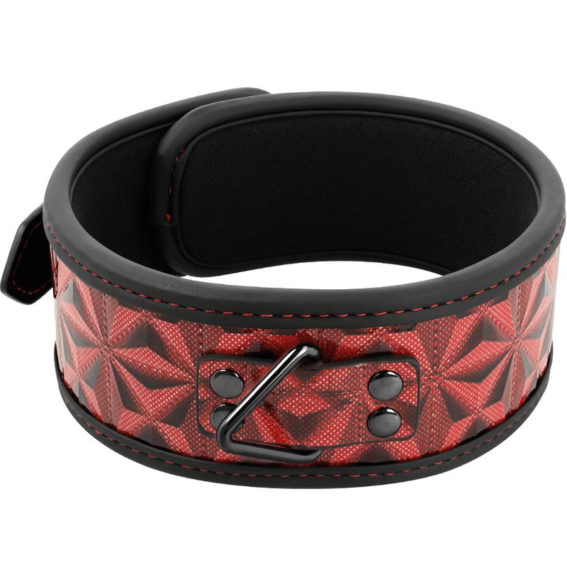 BEGME - RED EDITION PREMIUM VEGAN LEATHER COLLAR WITH NEOPRENE LINING thumb 3
