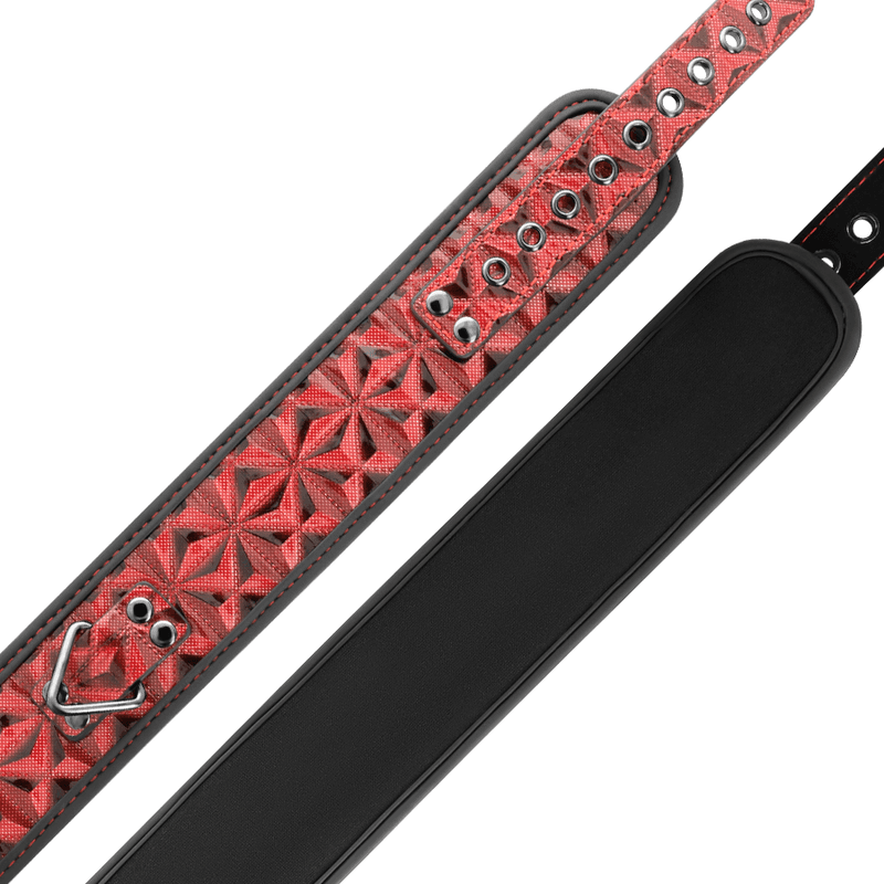 BEGME - RED EDITION PREMIUM VEGAN LEATHER COLLAR WITH NEOPRENE LINING thumb 4