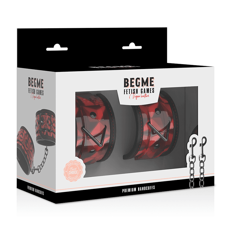 BEGME - RED EDITION PREMIUM HANDCUFFS WITH NEOPRENE LINING thumb 8