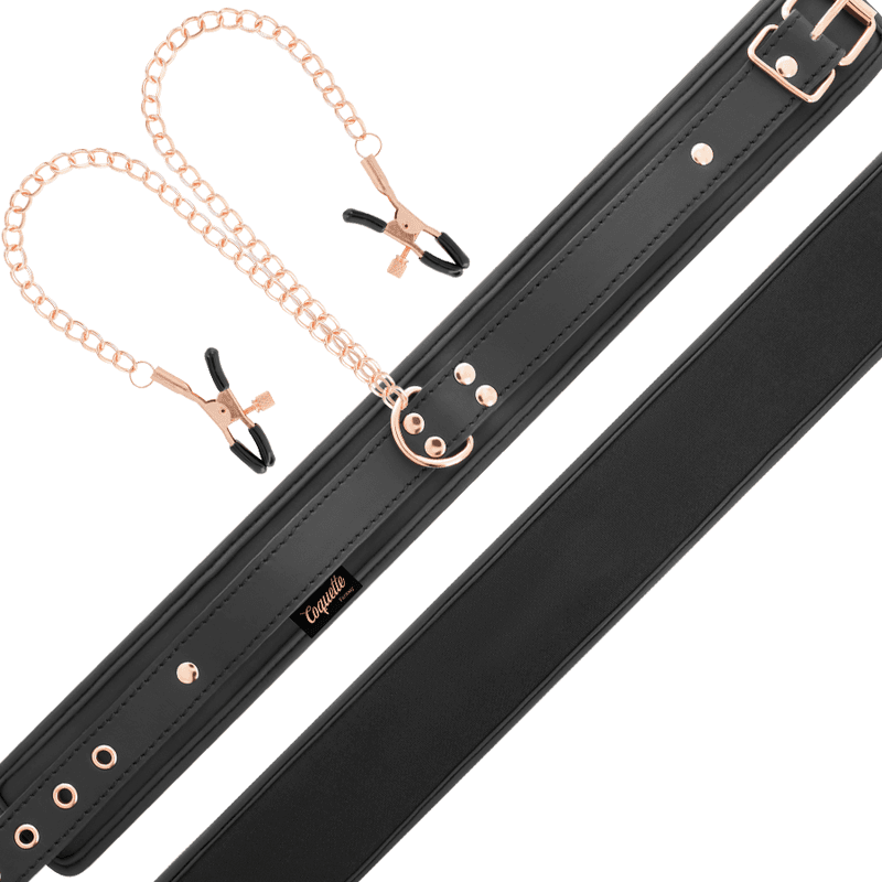 COQUETTE CHIC DESIRE - FANTASY NIPPLE CLAMP NECKLACE WITH NEOPRENE LINING thumb 8