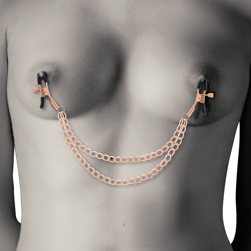 COQUETTE CHIC DESIRE - FANTASY METAL NIPPLE CLIPS WITH CHAIN thumb 3