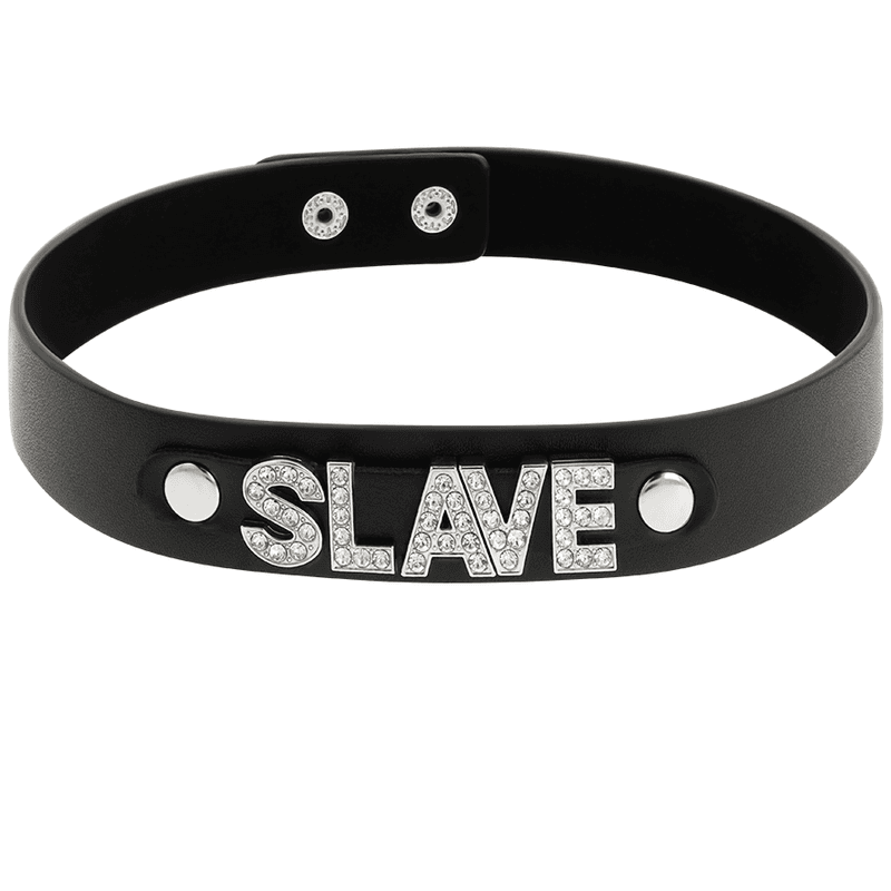 COQUETTE CHIC DESIRE - SLAVE VEGAN LEATHER CHOKER thumb 3