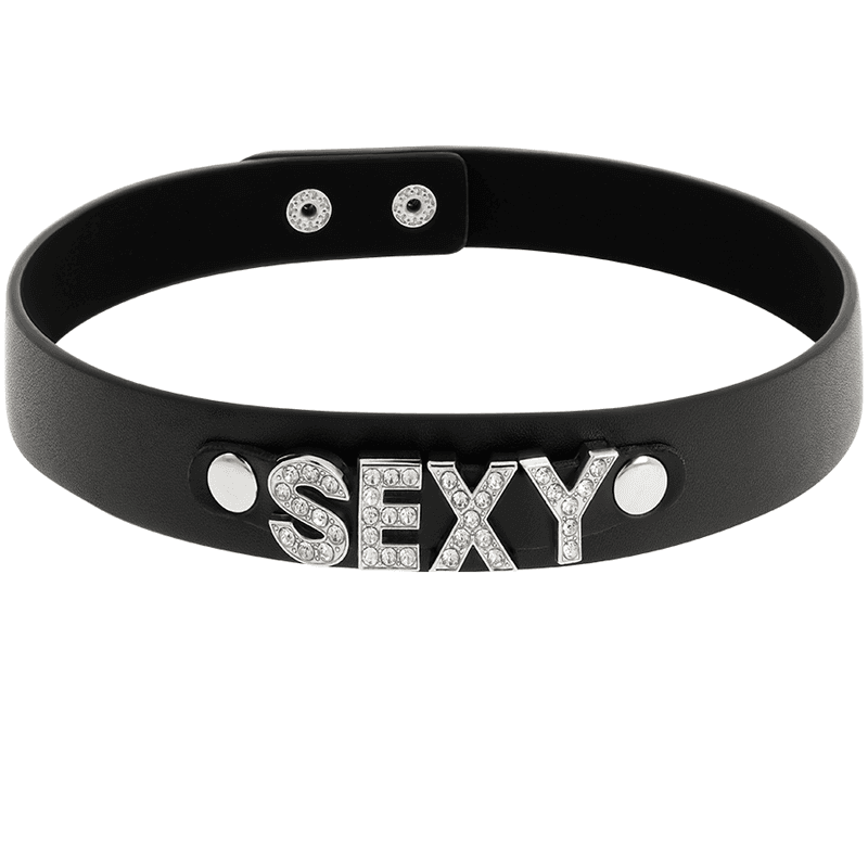 COQUETTE CHIC DESIRE - SEXY VEGAN LEATHER CHOKER thumb 3