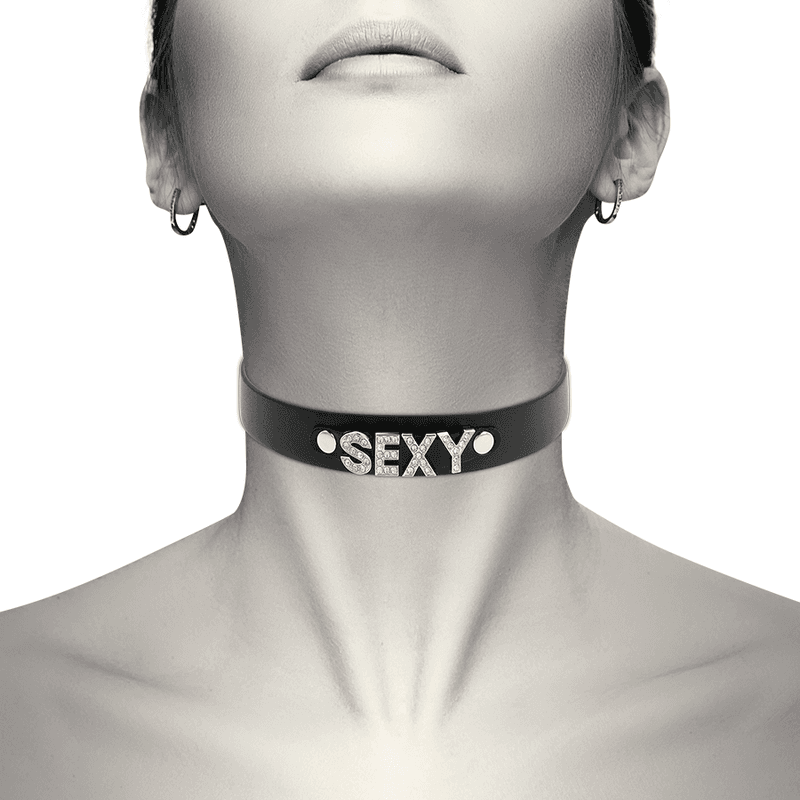 COQUETTE CHIC DESIRE - SEXY VEGAN LEATHER CHOKER thumb 2