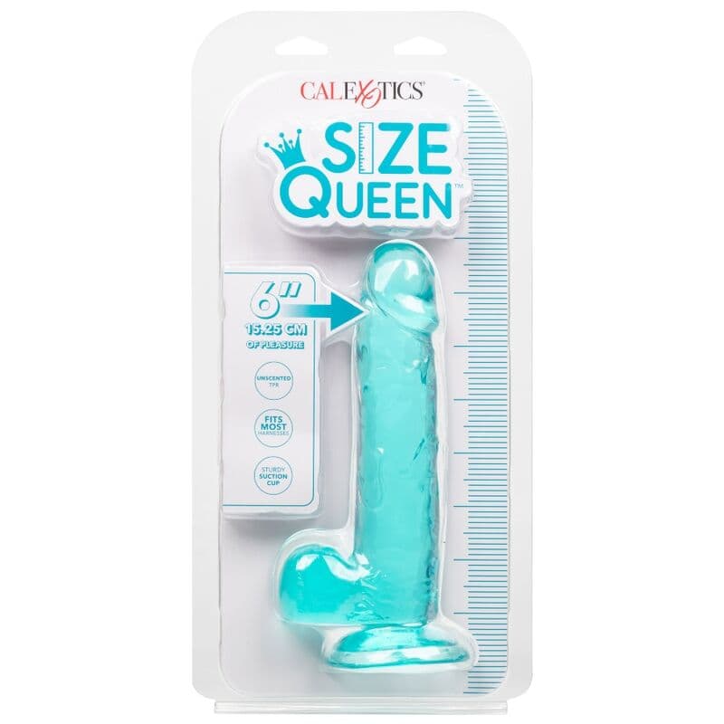 CALEXOTICS - SIZE QUEEN DILDO BLUE 15.3 CM thumb 6