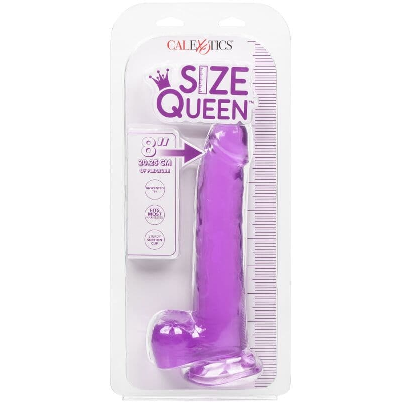 CALEXOTICS - SIZE QUEEN DILDO PURPLE 20.3 CM thumb 7