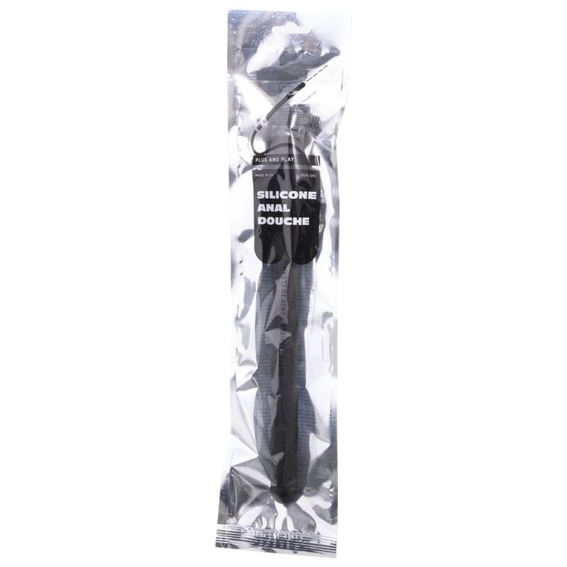 ALL BLACK - RIDGED SHOWER ANAL SILICONE 27 CM thumb 2