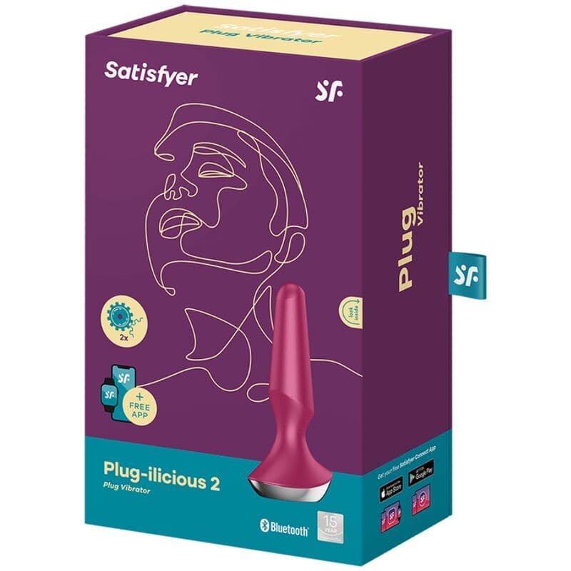 SATISFYER - PLUG ILICIOUS 2 PLUG VIBRATOR BERRY thumb 5