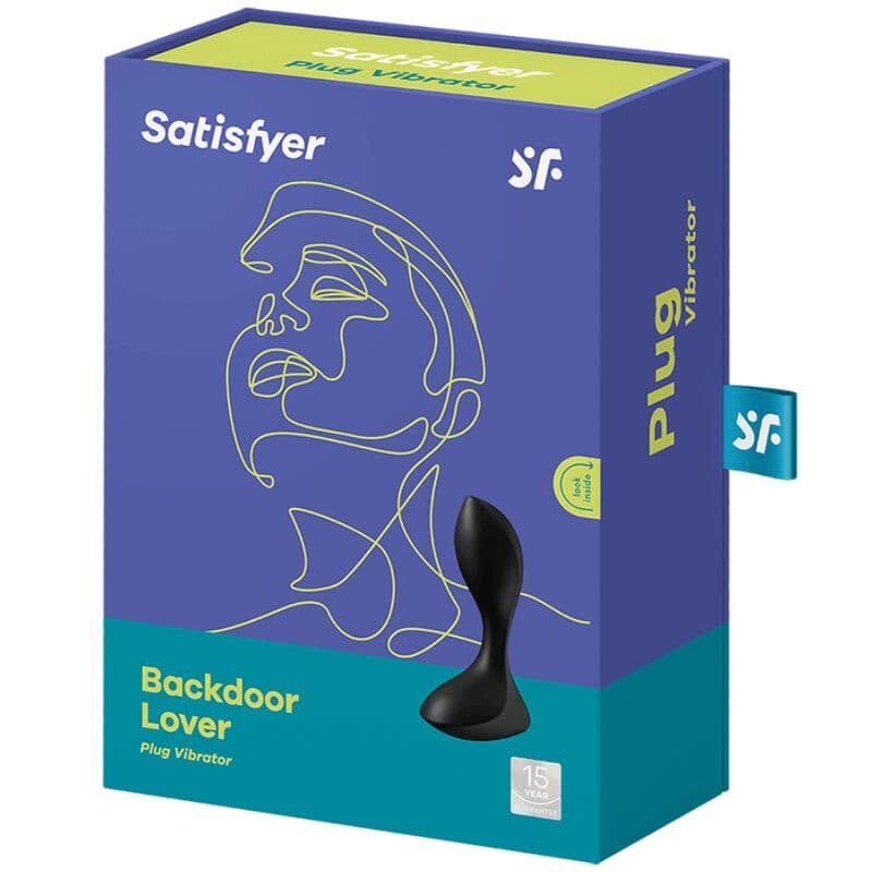 SATISFYER - BACKDOOR LOVER VIBRATING PLUG BLACK thumb 4