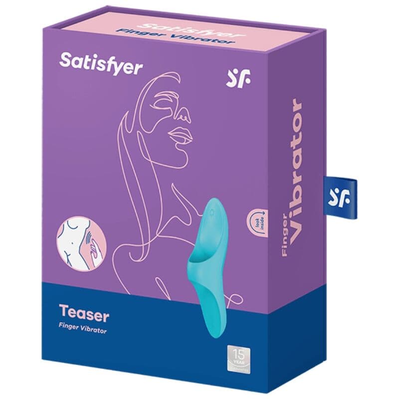 SATISFYER - TEASER FINGER VIBRATOR BLUE LIGHT thumb 5