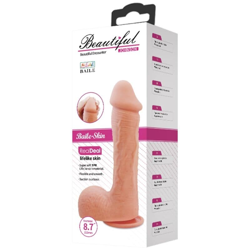 BAILE - JOHNSON REALISTIC SKIN DILDO 22 CM thumb 12