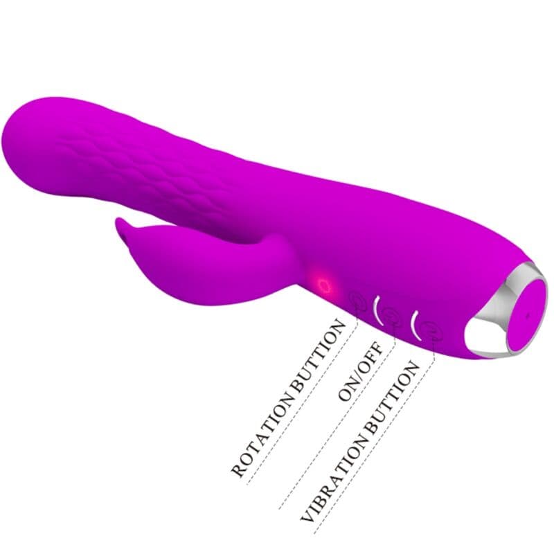 PRETTY LOVE - MOLLY VIBRATOR WITH RECHARGEABLE ROTATION thumb 5