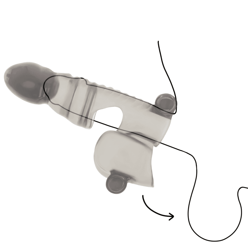 OHMAMA - PENIS AND TESTICLE SHEATH 3 MOTORS thumb 2