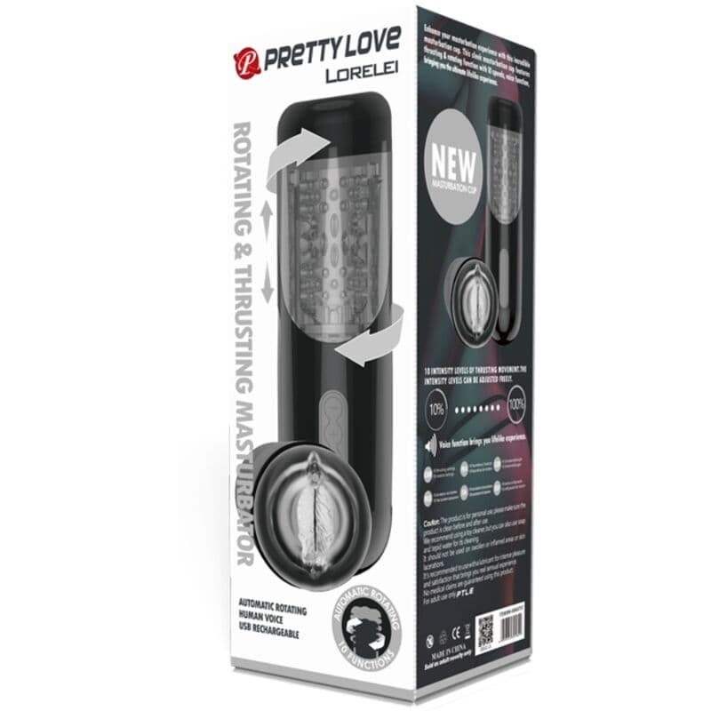 PRETTY LOVE - LORELEI MULTIFUNCTION RECHARGEABLE MASTURBATOR thumb 6