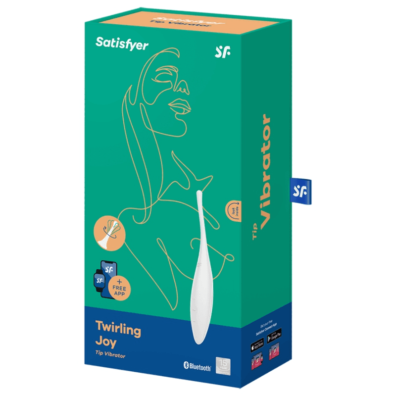 SATISFYER - TWIRLING JOY CLIT TIP VIBRATOR WHITE thumb 4