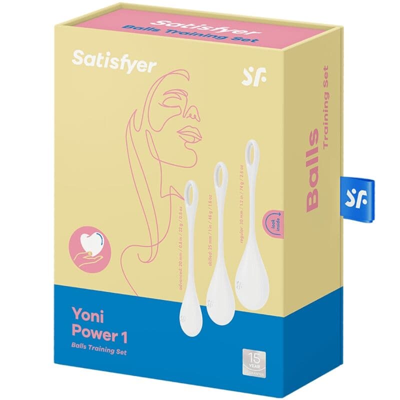SATISFYER - YONI POWER 1 TRAINING SET WHITE thumb 4
