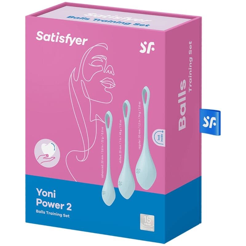 SATISFYER - YONI POWER 2 TRAINING SET BLUE thumb 3