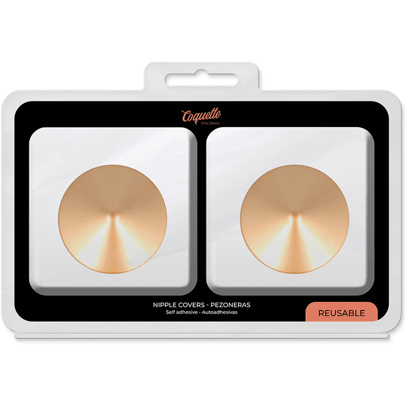 COQUETTE CHIC DESIRE - NIPPLE COVERS GOLDEN CIRCLES thumb 5